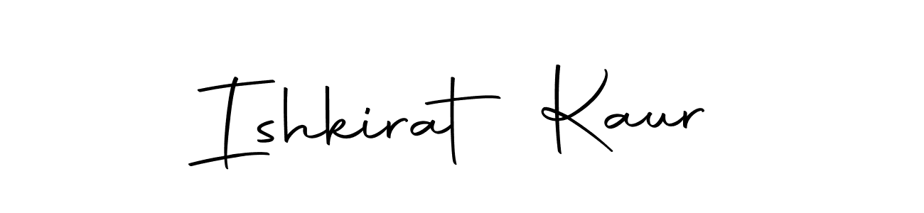 Design your own signature with our free online signature maker. With this signature software, you can create a handwritten (Autography-DOLnW) signature for name Ishkirat Kaur. Ishkirat Kaur signature style 10 images and pictures png