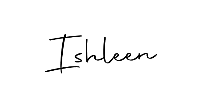 Use a signature maker to create a handwritten signature online. With this signature software, you can design (Autography-DOLnW) your own signature for name Ishleen. Ishleen signature style 10 images and pictures png