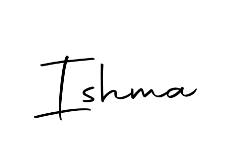 Make a beautiful signature design for name Ishma. Use this online signature maker to create a handwritten signature for free. Ishma signature style 10 images and pictures png