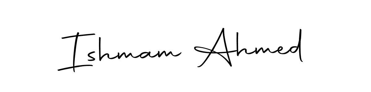 Also we have Ishmam Ahmed name is the best signature style. Create professional handwritten signature collection using Autography-DOLnW autograph style. Ishmam Ahmed signature style 10 images and pictures png