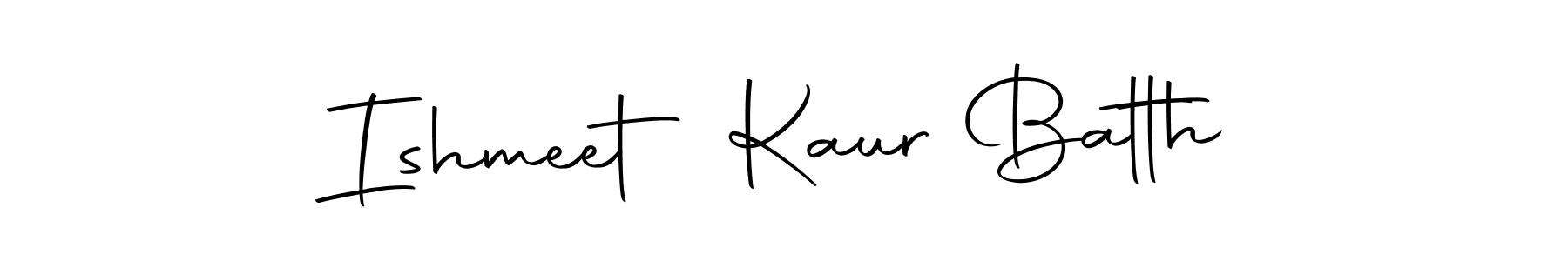 You should practise on your own different ways (Autography-DOLnW) to write your name (Ishmeet Kaur Batth) in signature. don't let someone else do it for you. Ishmeet Kaur Batth signature style 10 images and pictures png
