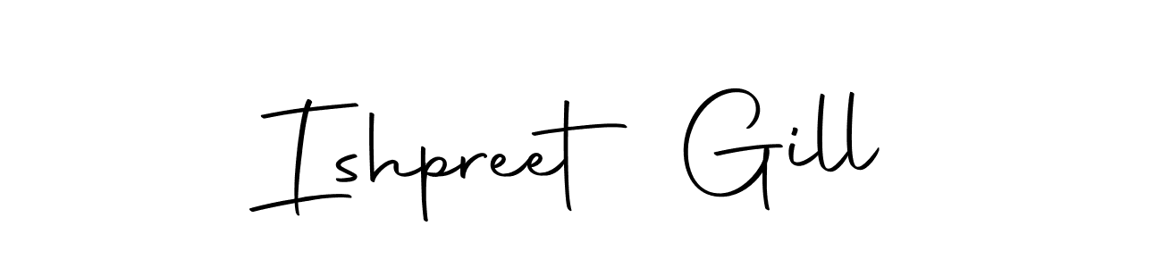 Make a beautiful signature design for name Ishpreet Gill. Use this online signature maker to create a handwritten signature for free. Ishpreet Gill signature style 10 images and pictures png