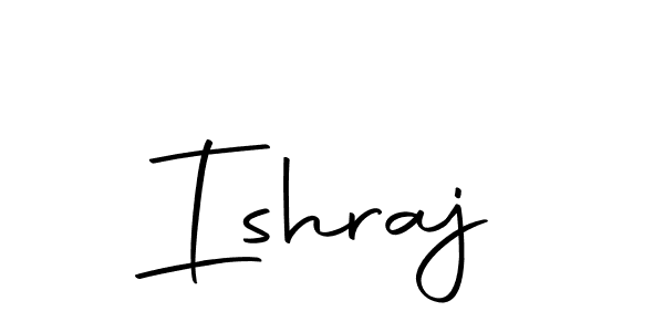 Make a beautiful signature design for name Ishraj. With this signature (Autography-DOLnW) style, you can create a handwritten signature for free. Ishraj signature style 10 images and pictures png