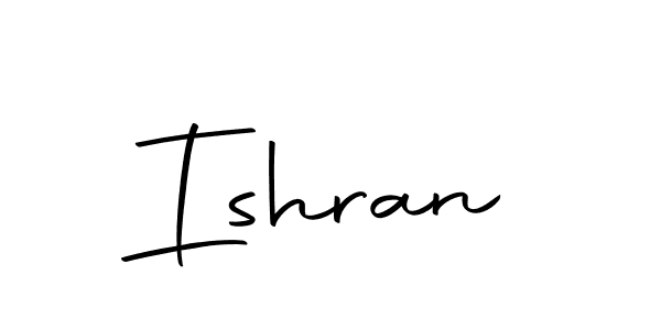 Make a beautiful signature design for name Ishran. With this signature (Autography-DOLnW) style, you can create a handwritten signature for free. Ishran signature style 10 images and pictures png