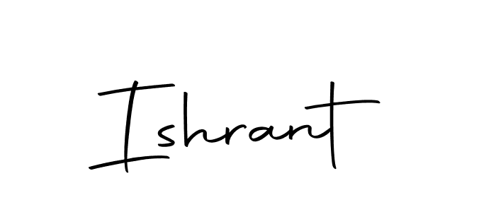 Ishrant stylish signature style. Best Handwritten Sign (Autography-DOLnW) for my name. Handwritten Signature Collection Ideas for my name Ishrant. Ishrant signature style 10 images and pictures png