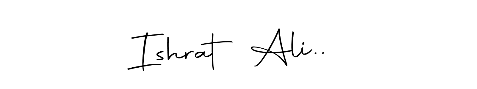 How to make Ishrat Ali.. ❤ name signature. Use Autography-DOLnW style for creating short signs online. This is the latest handwritten sign. Ishrat Ali.. ❤ signature style 10 images and pictures png