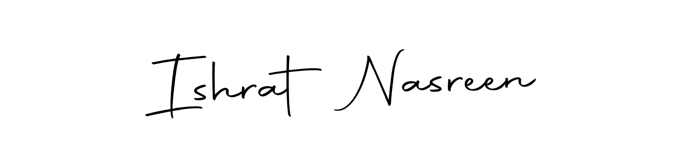 How to make Ishrat Nasreen signature? Autography-DOLnW is a professional autograph style. Create handwritten signature for Ishrat Nasreen name. Ishrat Nasreen signature style 10 images and pictures png