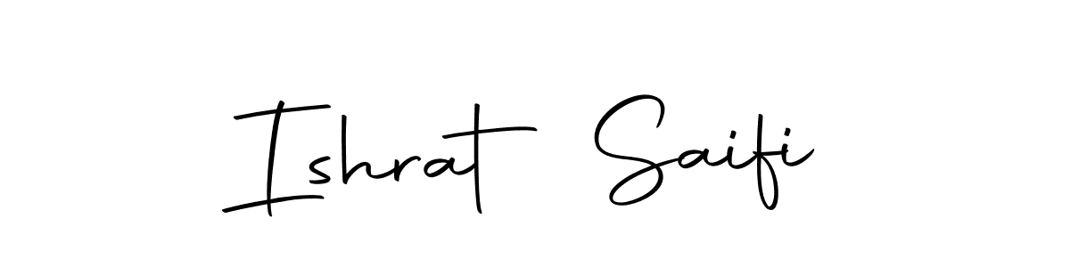 The best way (Autography-DOLnW) to make a short signature is to pick only two or three words in your name. The name Ishrat Saifi include a total of six letters. For converting this name. Ishrat Saifi signature style 10 images and pictures png