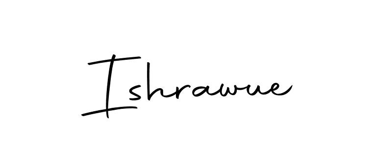 How to make Ishrawue name signature. Use Autography-DOLnW style for creating short signs online. This is the latest handwritten sign. Ishrawue signature style 10 images and pictures png