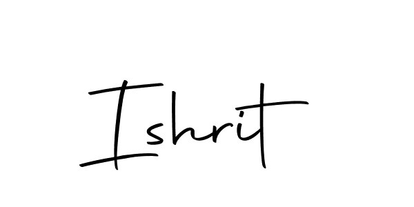 Ishrit stylish signature style. Best Handwritten Sign (Autography-DOLnW) for my name. Handwritten Signature Collection Ideas for my name Ishrit. Ishrit signature style 10 images and pictures png