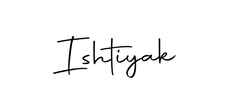 Make a beautiful signature design for name Ishtiyak. With this signature (Autography-DOLnW) style, you can create a handwritten signature for free. Ishtiyak signature style 10 images and pictures png