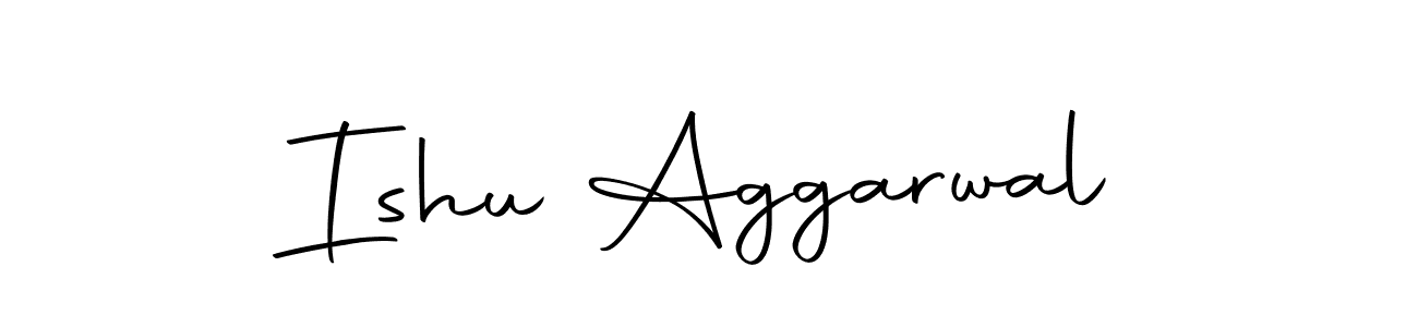 How to make Ishu Aggarwal name signature. Use Autography-DOLnW style for creating short signs online. This is the latest handwritten sign. Ishu Aggarwal signature style 10 images and pictures png