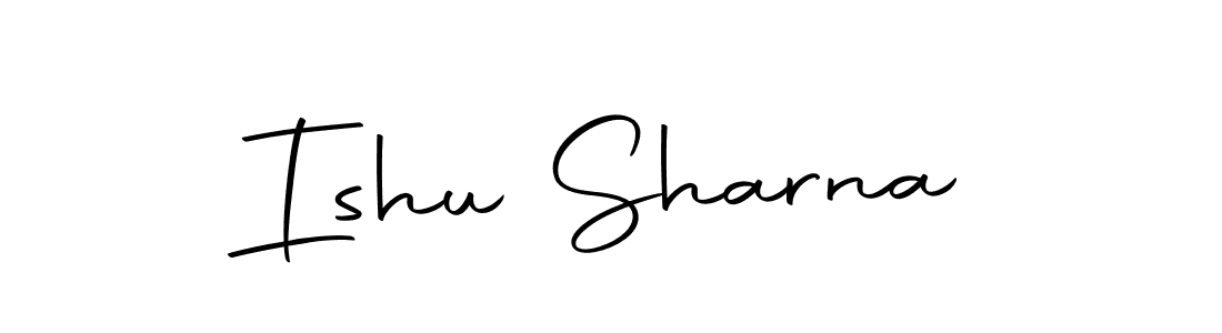 You should practise on your own different ways (Autography-DOLnW) to write your name (Ishu Sharna) in signature. don't let someone else do it for you. Ishu Sharna signature style 10 images and pictures png