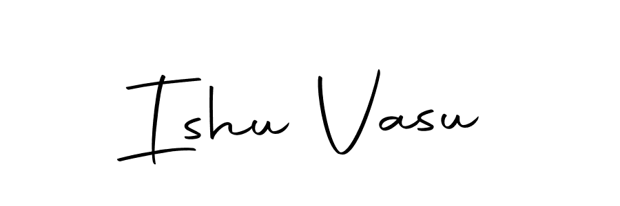 You should practise on your own different ways (Autography-DOLnW) to write your name (Ishu Vasu) in signature. don't let someone else do it for you. Ishu Vasu signature style 10 images and pictures png
