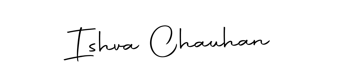 if you are searching for the best signature style for your name Ishva Chauhan. so please give up your signature search. here we have designed multiple signature styles  using Autography-DOLnW. Ishva Chauhan signature style 10 images and pictures png