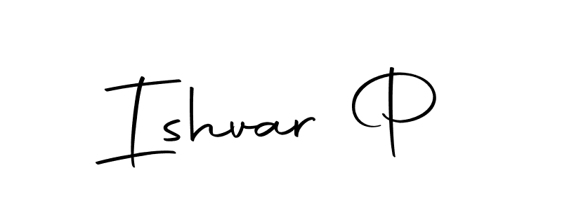 You should practise on your own different ways (Autography-DOLnW) to write your name (Ishvar P) in signature. don't let someone else do it for you. Ishvar P signature style 10 images and pictures png