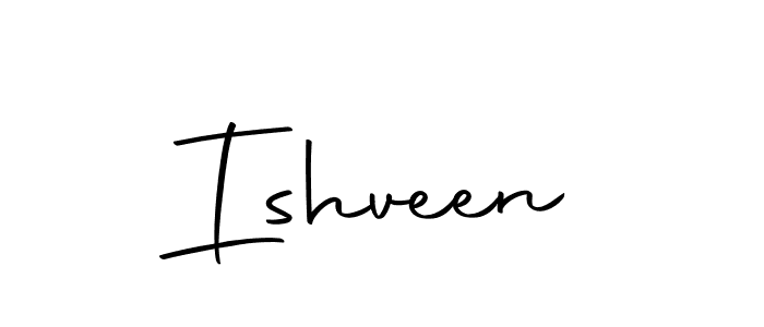 Design your own signature with our free online signature maker. With this signature software, you can create a handwritten (Autography-DOLnW) signature for name Ishveen. Ishveen signature style 10 images and pictures png