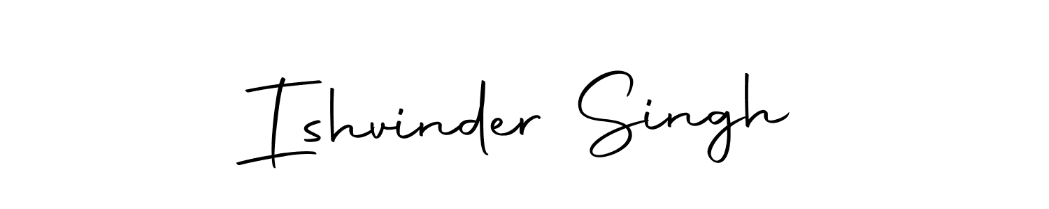 Create a beautiful signature design for name Ishvinder Singh. With this signature (Autography-DOLnW) fonts, you can make a handwritten signature for free. Ishvinder Singh signature style 10 images and pictures png