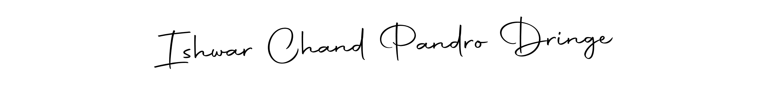 How to make Ishwar Chand Pandro Dringe name signature. Use Autography-DOLnW style for creating short signs online. This is the latest handwritten sign. Ishwar Chand Pandro Dringe signature style 10 images and pictures png