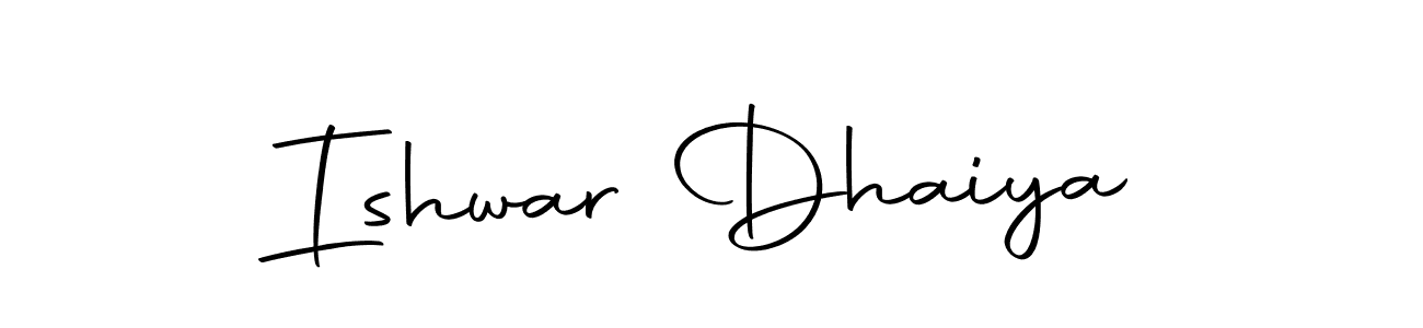 How to make Ishwar Dhaiya signature? Autography-DOLnW is a professional autograph style. Create handwritten signature for Ishwar Dhaiya name. Ishwar Dhaiya signature style 10 images and pictures png