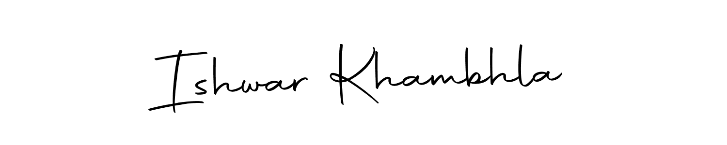 Create a beautiful signature design for name Ishwar Khambhla. With this signature (Autography-DOLnW) fonts, you can make a handwritten signature for free. Ishwar Khambhla signature style 10 images and pictures png