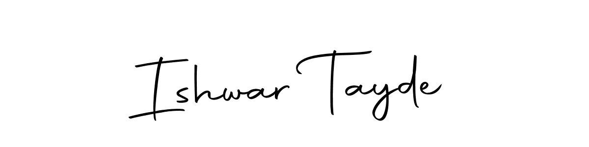 How to make Ishwar Tayde signature? Autography-DOLnW is a professional autograph style. Create handwritten signature for Ishwar Tayde name. Ishwar Tayde signature style 10 images and pictures png