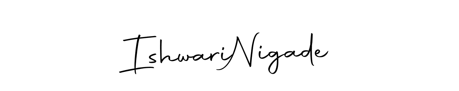 You can use this online signature creator to create a handwritten signature for the name Ishwari  Nigade. This is the best online autograph maker. Ishwari  Nigade signature style 10 images and pictures png