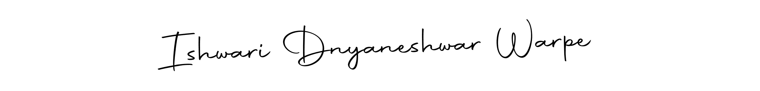 The best way (Autography-DOLnW) to make a short signature is to pick only two or three words in your name. The name Ishwari Dnyaneshwar Warpe include a total of six letters. For converting this name. Ishwari Dnyaneshwar Warpe signature style 10 images and pictures png
