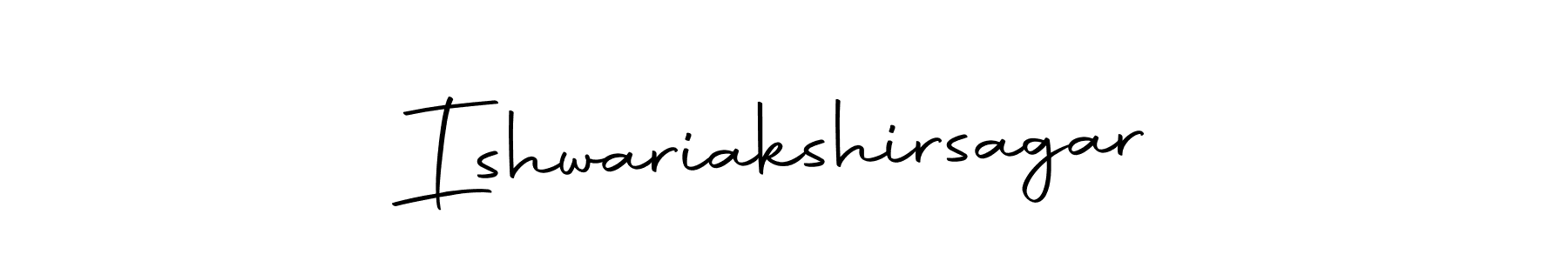 How to make Ishwariakshirsagar name signature. Use Autography-DOLnW style for creating short signs online. This is the latest handwritten sign. Ishwariakshirsagar signature style 10 images and pictures png