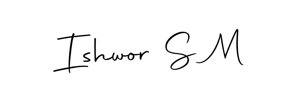 Make a beautiful signature design for name Ishwor S M. With this signature (Autography-DOLnW) style, you can create a handwritten signature for free. Ishwor S M signature style 10 images and pictures png