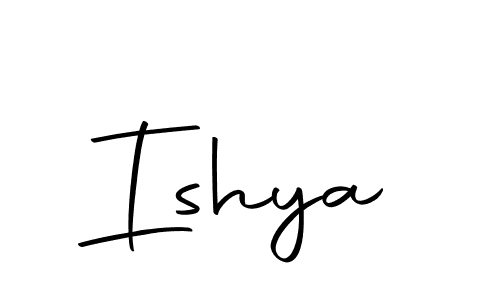 Create a beautiful signature design for name Ishya. With this signature (Autography-DOLnW) fonts, you can make a handwritten signature for free. Ishya signature style 10 images and pictures png