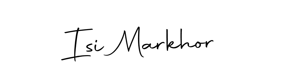 Design your own signature with our free online signature maker. With this signature software, you can create a handwritten (Autography-DOLnW) signature for name Isi Markhor. Isi Markhor signature style 10 images and pictures png