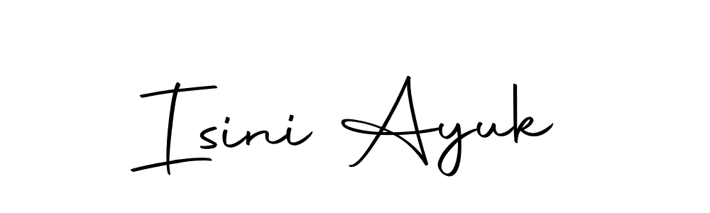 Make a beautiful signature design for name Isini Ayuk. With this signature (Autography-DOLnW) style, you can create a handwritten signature for free. Isini Ayuk signature style 10 images and pictures png