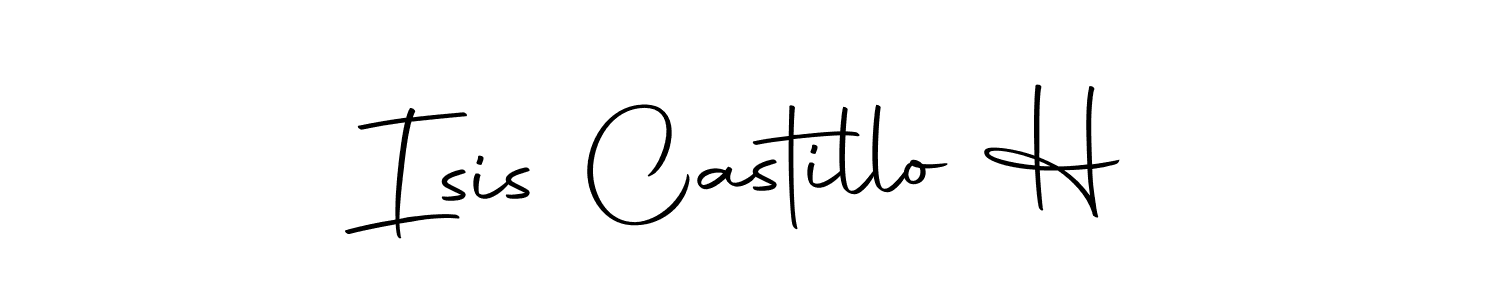 It looks lik you need a new signature style for name Isis Castillo H. Design unique handwritten (Autography-DOLnW) signature with our free signature maker in just a few clicks. Isis Castillo H signature style 10 images and pictures png