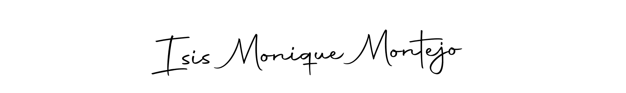 Isis Monique Montejo stylish signature style. Best Handwritten Sign (Autography-DOLnW) for my name. Handwritten Signature Collection Ideas for my name Isis Monique Montejo. Isis Monique Montejo signature style 10 images and pictures png