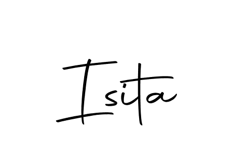 Use a signature maker to create a handwritten signature online. With this signature software, you can design (Autography-DOLnW) your own signature for name Isita. Isita signature style 10 images and pictures png