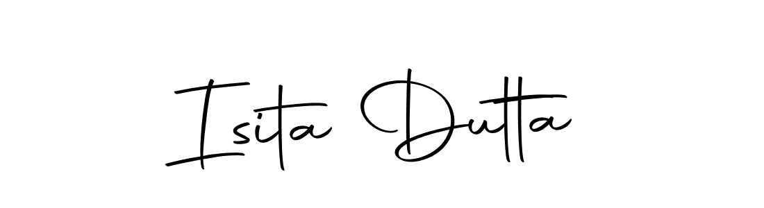 Isita Dutta stylish signature style. Best Handwritten Sign (Autography-DOLnW) for my name. Handwritten Signature Collection Ideas for my name Isita Dutta. Isita Dutta signature style 10 images and pictures png