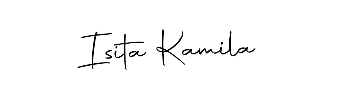 if you are searching for the best signature style for your name Isita Kamila. so please give up your signature search. here we have designed multiple signature styles  using Autography-DOLnW. Isita Kamila signature style 10 images and pictures png