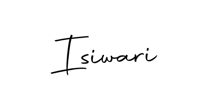 Use a signature maker to create a handwritten signature online. With this signature software, you can design (Autography-DOLnW) your own signature for name Isiwari. Isiwari signature style 10 images and pictures png