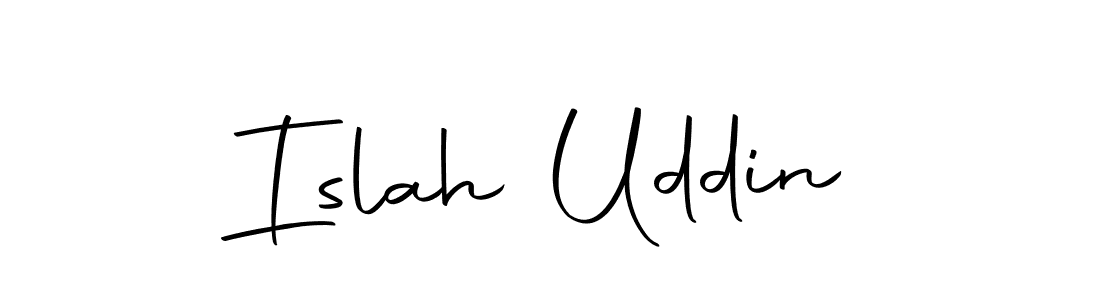 How to make Islah Uddin name signature. Use Autography-DOLnW style for creating short signs online. This is the latest handwritten sign. Islah Uddin signature style 10 images and pictures png