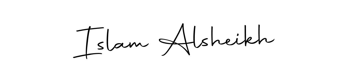 How to make Islam Alsheikh name signature. Use Autography-DOLnW style for creating short signs online. This is the latest handwritten sign. Islam Alsheikh signature style 10 images and pictures png