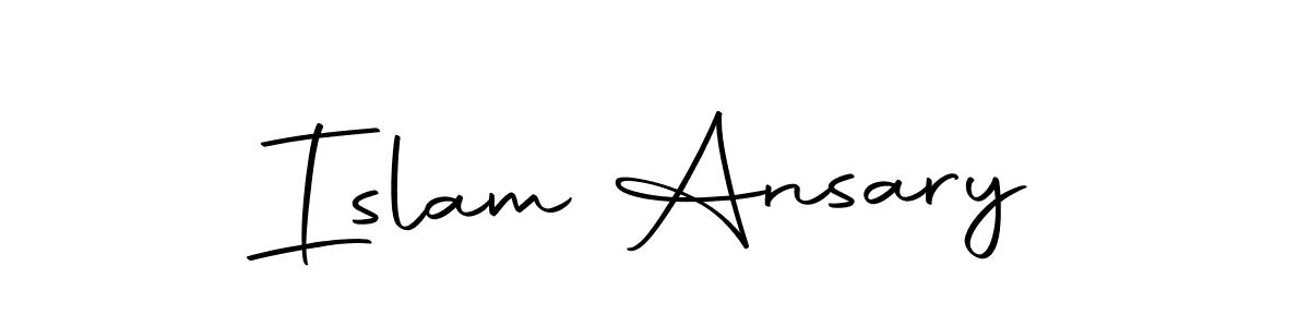 Create a beautiful signature design for name Islam Ansary. With this signature (Autography-DOLnW) fonts, you can make a handwritten signature for free. Islam Ansary signature style 10 images and pictures png
