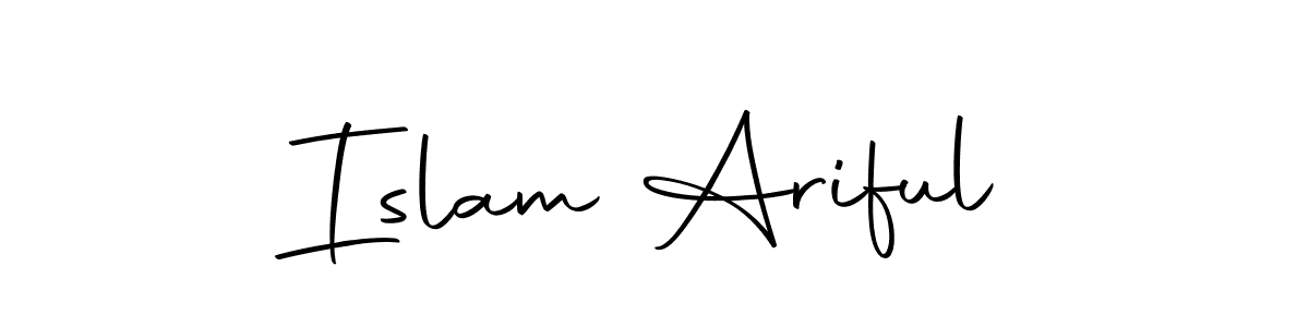 Create a beautiful signature design for name Islam Ariful. With this signature (Autography-DOLnW) fonts, you can make a handwritten signature for free. Islam Ariful signature style 10 images and pictures png