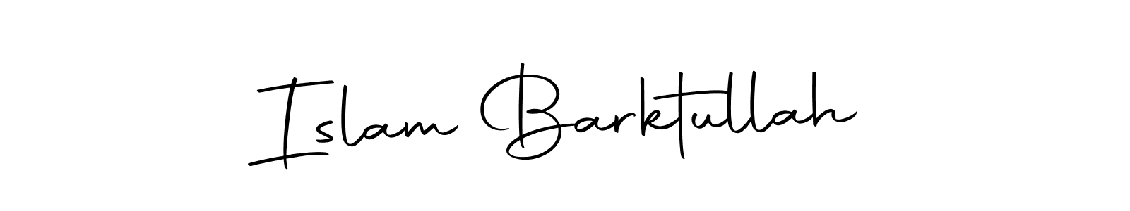 Create a beautiful signature design for name Islam Barktullah. With this signature (Autography-DOLnW) fonts, you can make a handwritten signature for free. Islam Barktullah signature style 10 images and pictures png