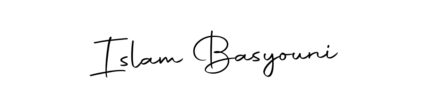 Create a beautiful signature design for name Islam Basyouni. With this signature (Autography-DOLnW) fonts, you can make a handwritten signature for free. Islam Basyouni signature style 10 images and pictures png