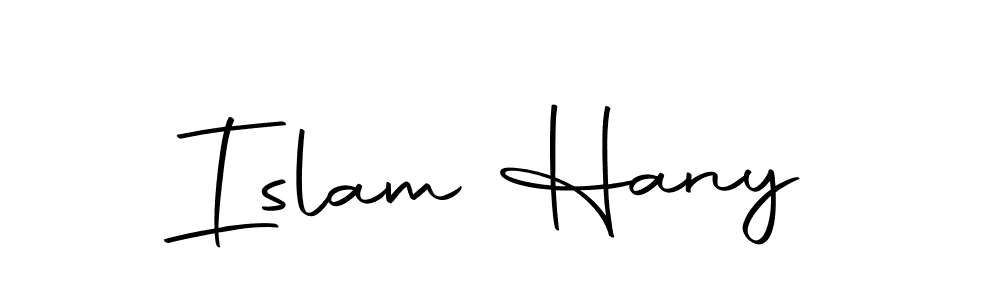 You should practise on your own different ways (Autography-DOLnW) to write your name (Islam Hany) in signature. don't let someone else do it for you. Islam Hany signature style 10 images and pictures png