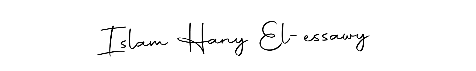 Make a beautiful signature design for name Islam Hany El-essawy. With this signature (Autography-DOLnW) style, you can create a handwritten signature for free. Islam Hany El-essawy signature style 10 images and pictures png