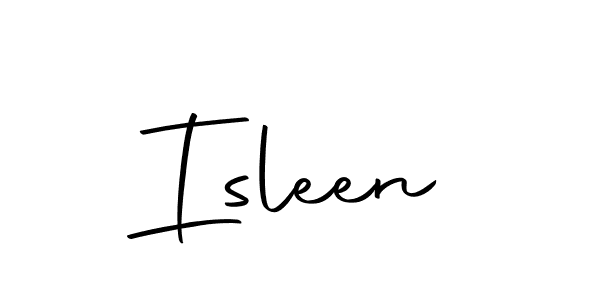 Also we have Isleen name is the best signature style. Create professional handwritten signature collection using Autography-DOLnW autograph style. Isleen signature style 10 images and pictures png