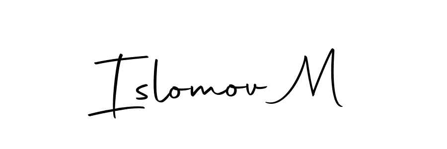 Also we have Islomov M name is the best signature style. Create professional handwritten signature collection using Autography-DOLnW autograph style. Islomov M signature style 10 images and pictures png
