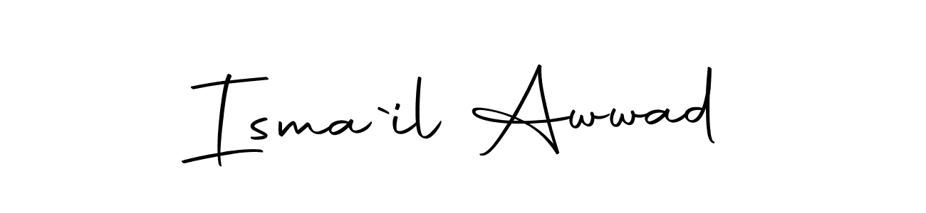 Make a beautiful signature design for name Isma`il Awwad. Use this online signature maker to create a handwritten signature for free. Isma`il Awwad signature style 10 images and pictures png